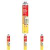 Fischer PUP E 750 Schiuma Poliuretanica ad Elevata Elasticità per Serramenti, Finestre, Telai, Porte, Isolante e Riempitiva, 512221 (Confezione da 4)