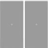 BTICINO MatixGO Comando illuminazione Ottimizzato per luce led 1 modulo Grigio SJG4051F Interruttore assiale 1P 10 AX, 250Vac, illuminabile (Confezione da 2)