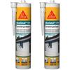 SIKA - Silicone neutro flessibile per edilizia e serramenti - SikaSeal-174 Construction, Nero - Sigillante finestre, docce, facciate, ambienti umidi - Resistente muffa e UV - Interno/esterno - 300ml