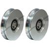 BLINKY Ruote P/Cancelli Gola V Art. 360 Dia.Mm.100 (Confezione da 2)