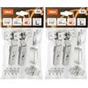 BLUM CLIP TOP BLUMOTION - 2 cerniere per mobili a 110°, dritte con molla, viti, arresto angolare + clip blu, piastra di montaggio a croce eccentrica, acciaio, viti, distanza 0 mm (Confezione da 2)