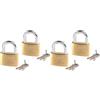 Kippen 2002CK - Kit 2 pezzi di Lucchetto ad Arco con Corpo in Ottone da mm.30 (Confezione da 2)