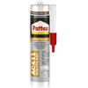Pattex Sigillante Multiuso Acrilico AC411, Silicone per Legno, Ottimo per Sigillatura di Legno, Parquet, Armadi, Infissi, Zoccolini, Verniciabile, Colore Noce, Cartuccia da 300 ml (Confezione da 6)
