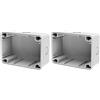 4Box - Scatola da Parete IP66 per Wide RAL7035. Scatola impermeabile per installazione a parete. Perfetta per nuove installazioni o ristrutturazioni. Colore RAL7035 (Confezione da 2)