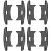 cyclingcolors 4x tappi di copertura guida lamelle persiane tapparelle finestra plastica clip ganci copri, per 55 x 13mm (Confezione da 2)
