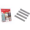 Fischer 508697 Kit di Fissaggio carichi Pesanti T-Bond Ancorante Chimico con Barre Filettate e Tasselli a Rete, Resina & TRE60998 Tasselli a Rete FIS HK 12X85 K per ancorante Chimico, Grigio