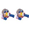 Tesa Confezione Strong e dispenser manuale in set con 1 rotolo di nastro adesivo silenzioso per pacchetti, marrone, 66 m x 50 mm (Confezione da 2)