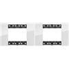 Bticino KA4803DW Living Now - Placca 3 Moduli, Ghiaccio, 132 x 50 x 10 cm (Confezione da 2)