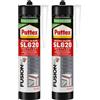 Pattex Sigillante Silicone SL620 Serramenti ed Edilizia, Sigillante Neutro a Basso Modulo, Resiste alle Muffe, agli Agenti Atmosferici, ad Acidi e Basi Diluiti, ai Raggi UV, Cartuccia da 300ml