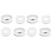cyclingcolors 2x tappo coprivite cappuccio cromato cromo plastica 20mm copertura coperchi tappi protezione decorativa doccia rubinetto bagno specchio (Confezione da 2)