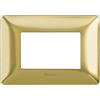 Bticino AM4803GOS Placca Matix 3 Moduli, Oro Satinato (Confezione da 6)