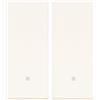 VIMAR 30000.B Linea Interruttore allineato illuminabile, tasto sostituibile, Max 100 W per lampade con alimentatore integrato (IEC 60669-1:2017), bianco (Confezione da 2)