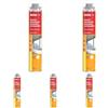 Fischer PUP FLEX 750 Schiuma Poliuretanica per Infissi e Telai di Serramenti, Elevato Isolamento Termoacustico, Flessibile e Modellabile, 559708 (Confezione da 5)