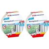 Tesa Powerbond TRANSPARENT - Nastro Biadesivo Trasparente - Resistente ai raggi UV, per fissaggio di oggetti in vetro e trasparenti - Regge fino a 2 kg per 10 cm - 5.0 m x 19 mm (Confezione da 2)