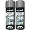 Nespoli Bravo Finiture Metalliche Grigio Forgiato 400ml (Confezione da 2)