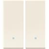 VIMAR 30000.C LINEA Interruttore 1P 10 AX 250 V~ allineato illuminabile, tasto sostituibile, canapa. Max 100 W per lampade con alimentatore integrato (IEC 60669-1:2017) (Confezione da 2)