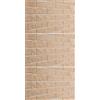 Elabrick, Giallo Sabbiato, Mattone flessibile, Listelli in quarzo, 50x210 mm, mattonelle sottili decorazione parete, facile da applicare per esterno ed interno e su cappotto (Confezione da 3)