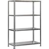 Simon Rack Scaffale Metallo Garage e 4 Ripiani, 1500x800x400 mm, Capacità di Carico 75 kg e Punto di Flessione, Metallo, Scaffalatura per Garage, Zincato - Advantage
