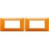 Vimar Placca 4 m, Reflex Arancio (Confezione da 2)