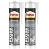 Pattex Sigillante Poliuretanico PU 198, Sigillante per Lattoneria, Carpenteria Metallica, Costruzioni Metalliche, Impianti di Condizionamento, Auto e Nautica, Carrozzeria, Grigio, Cartuccia da 310ml