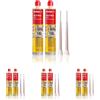 Fischer Bi-Pack Tassello Chimico FIS P PLUS 300 T, Ancorante Resina Poliestere per Fissaggio Tende da Sole, Antenna tv, Scale in Cemento, Mattone Forato, 2x 300ml (Confezione da 4)