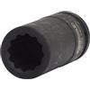 KS Tools 150.1724 3/4 Bussola poligonale per avvitatori ad impulsi per albero motore, lunga, 24mm