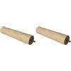 Amig - Gamba Rotonda per Mobile | Gambe in Legno di Faggio con Finitura Naturale | Gambe di Ricambio per Divani, Letti, Tavoli | Fissaggio: Spina Metallica Metrica 8 | Misure: 50 x 250 mm