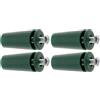 cyclingcolors 2x Ferma lama finale per tapparella conico 40mm Ø22mm in PVC con rondella e vite Tenda Finestra Avvolgitore Svolgitore Cassonetto Carpenteria, verde (Confezione da 2)
