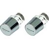 Honeywell Home Radiatori Testa termostatica Thera-5, connessione M30 x 1,5, con posizione zero, bianco/cromato, colore - bianco/cromato (Confezione da 2)