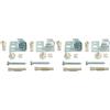 SOMATHERM FOR YOU, 601520303, Set di 4 fissaggi regolabili per radiatore in acciaio con pannello a staffa - Composto da 2 console, 2 viti (8x60), 2 tasselli (10x60), 2 sistemi anti-rumore