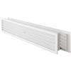 La Ventilazione PTT459B Griglia Telescopica in Plastica Rettangolare 452x90 mm, Bianco (Confezione da 6)