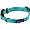 Max and Neo - Collare per cani riflettente con fibbia in nylon (XS, verde acqua)