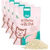 CAT&RINA Record Best Friend - lettiera per gatti al tofu da 5,5 l Agglomerante e Vegetale. Fino a 30 giorni di utilizzo. Si smaltisce nell'organico o nel wc. Sabbia gatti anti odore Classica, (Confezione da 4)