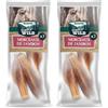 Bogar - Simply Wild - Snack per cani - Cibo per cani - Integratori a forma di pezzi di prosciutto x3-100% maiale essiccato - Masticativi con funzione di premietti per il tuo cane (Confezione da 2)