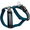Hunter Imbracatura per cani Maldon UP, colore petrolio/grigio, morbida imbottitura e confortevole, altamente riflettente grazie alla Scotchlite 3M, regolabile in 4 posizioni, con manico imbottito (da