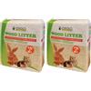 Croci Wood Litter, Lettiera vegetale per roditori a base di trucioli di abete, formato - 4Kg, naturale e compostabile super assorbente, antiodore (Confezione da 2)