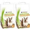 Zoo Med Croci Biolette - Lettiera ecologica 8 litri, lettiera pellet, naturale e biologica, per conigli roditori uccelli e piccoli mammiferi, antiodore (Confezione da 2)