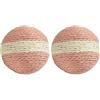 Bobby Boule - Palla per gatto tiragraffi, Gioco per gatto in corda riciclata, Rosa, 10 CM (Confezione da 2)