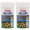 Amtra Pro Chips 100 ml - Mangime in tavolette affondanti per pesci d'acquario che si nutrono sul fondo, per pesci (Confezione da 2)