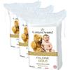 COTTON SOUND GOLD BABY Faldine 60 Pezzi per Bambini, 100% Cotone Idrofilo, Quadrotti 9 x 11 cm, Ipoallergeniche e Biodegradabili, Dermatologicamente Testate, Made in Italy (Confezione da 3)