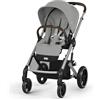 CYBEX Gold Balios S Lux Passeggino, Posizione Reclinabile Ergonomica, Sistema di Cintura con Una Sola Mano, Dalla Nascita Fino a 22 Kg (Circa 4 Anni), Stone Grey