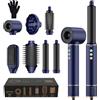 MogaWave Air Styler 7 in 1 Airbrush Hair Styler con asciugacapelli da 110000 giri/min, 1300W, Asciugacapelli Styler con Airstyler, Arricciacapelli ad aria, Spazzola Lisciante, Styler Capelli