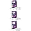 Philips Hue White and Color Ambiance Lightstrip, Striscia LED Smart da 1m, Bluetooth (estensione per Kit base da 2m) (Confezione da 3)