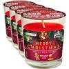Cereria Di Giorgio Candela in bicchiere profumata pan di zenzero e miele - Christmas Collection - Cera vegana- Cereria di Giorgio (Confezione da 4)