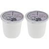 Cereria di Giorgio Fruitesque Profumata in Vasetto Yogurt, Cera vegetale, Lilla, 6 cm (Confezione da 2)