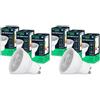 V-TAC 3x Lampadine LED GU10 6W (Equivalenti a 60W) - Chip SAMSUNG - 445 Lumen - Alta Luminosità - Faretto Led GU10 per Massima Efficienza e Risparmio Energetico - Lampadina Luce Calda 3000K