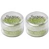 Sizzix 663875 - Glitter sottili biodegradabili, motivo: foglie verdi, per artigianato, biglietti, decorazioni e progetti fai da te, 12 g (Confezione da 2)