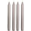 Cereria Di Giorgio Set da 2 candele decorative scanalate Dorica - Colore Tortora - Durata 8 ore - Diametro 2,5 cm Altezza 25 cm (Confezione da 2)