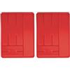 Excelsa 44596 Portaposate 6 Scomparti, Rosso, 33 x 25 (Confezione da 2)