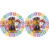 amscan 8 Plates Paw Patrol 2022 Round Paper 18 cm (Confezione da 2)